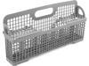 Ecotric Universal 8531233 Dishwasher Silverware Basket Compatible with Whirlpool Kenmore Dishwasher Accessory WP8531233 AP6012898 PS11746119 WP8531233VP Replacement Utensil Rack Basket Gray