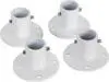Ecotric Aluminum Slide Deck Flange w/Flange Bolt for Inground Swimming Pools Diameter of 1 7/8" (1 Pack)