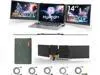Hyangin S8 PRO 14" Triple Monitor Laptop Screen Extender  1080P IPS Display, Ultra-Slim 1.02kg Portable Monitor, USB-C ×3 with PD 100W, Foldable Stand, for Laptop/Phone/Travel/Workstation