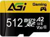 AGI 512GB TF138 MicroSDXC Memory Card C10 U3 V30 A2 Micro SD (R/W Speed up to 98/70 MBs) SD Card Adapter is accompanied for Using with DSLRs, camcorders and Other SD-Compatible Devices AGI 512GB TF138 MicroSDXC Memory Card C10 U3 V30 A2 Micro SD (R/W Speed up to 98/70 MBs) SD Card Adapter is accompanied for Using with DSLRs, camcorders and Other SD-Compatible Devices