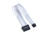 X-Enlazar Superior Dual 6+2pin to 12VHPWR Extension Cable 300mm / 600W PCIe 5.0 (Gen 5.0) 12+4pin PSU Cable / Mesh Paracord Sleeving / White