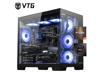 VTG Gaming Desktop PC , Ryzen5 9600X, Radeon RX 9060XT 16G ,MSI B650M 32GB DDR5 1TB NVMe SSD, 650W GOLD PSU, Wi-Fi,360 Liquid Cooler,ARGB Fans , Windows 11 Home 64-bit ,Prebuilt Gaming Pc New computer