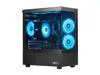 Ningmei Gaming PC Desktop computer, AMD Ryzen 7 5700G 8 core 3.8GHz (up to 4.6GHz),  16GB DDR4 RAM 3200MHz, 1TB NVME SSD, 550W PSU, Game Design Office Platform, Wi-Fi, Windows 11 Tower Prebuilt PC