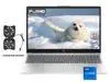 HP Business and School Laptop  15.6" IPS Full HD Touchscreen Intel core i7-1355U Intel Iris Xe Graphics 32GB RAM 512GB SSD Backlit Keyboard HDMI USB-C Wi-Fi 6 Webcam AI copilot Windows 11 Home Silver