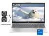 HP 15.6" Full HD Touchscreen Business Laptop Intel Core i7 1355U Intel Iris Xe Graphics 32GB RAM 1TB SSD HDMI USB-C Wi-Fi 6 Webcam AI copilot Windows 11 Pro Silver