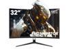 CRUA 32" 180Hz Curved Gaming Monitor,1800R Display,1ms(GTG) Response Time,Full HD 1080P for Computer,Laptop,ps4,Switch,Auto Support Freesync and Low Motion Blur,DP,HDMI Port-Black