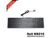 Dell KB216 USB Slim Quiet 104-Key QWERTY Keyboard Black N6R8G RKR0N G4D2W