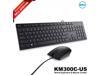 Dell KM300C Optical Wired Mouse Combo & Wired Keyboard USB Black US English Layout Durable for Home Use KB216+MS116
