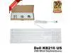 Dell KB216 US USB Wired Keyboard White 1PJRJ