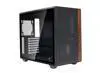 YEAH MAGIC - Star Trails X ATX Mid-Tower PC Gaming Case,High-Airflow,Front Panel with Walnut Wood,Tempered Glass Window,Black