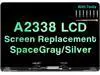 13 inches Screen Replacement for MacBook Pro M1 Retina A2338 2020 EMC 3578 MYD83 MYD92 MYDA2 MYDC2 LCD Full Screen Display Assembly (Gray)