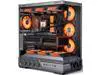 YAWYORE Gaming PC ATX Medium Tower Computer Case,Compatible Micro ATX/Mini ITX,Support 360 Water Cooling/Easy Removal/Back Plug Main Board /270 ° Ocean View Room Chassis- Black