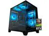 YAWYORE Gaming PC Desktop Computer,AMD Ryzen 5 5600,RTX3050 6GB,32GB DDR4 RAM and 1TB M.2 NVMe PCle4.0,ARGB FAN,WiFi+BT,Game Design Office console,Sea View Room,Prebuilt Gaming PC