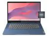 Lenovo - IdeaPad Slim 3 Chromebook Laptop - 14" Full HD Touchscreen Laptop - MediaTek Kompanio 520 - 4GB Memory - 64GB eMMC - Abyss Blue