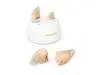 Chosgo K19 Rechargeable Personal Sound Amplifier with Portable Charging Case,Hearing Amplifiers for Seniors with Noise Cancelling,Mini CIC Hearing Aids with 12-Channel(Beige)
