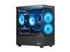 NINGMEI Gaming PC Desktop, Ryzen 7 7700 3.8 GHz (5.3GHz Turbo), NVIDIA RTX 5060 8GB GDDR7, 1TB Gen4 NVMe SSD, 32GB 6000Mhz DDR5 RAM, 650W PSU, Wi-Fi, Win 11,Prebuilt PC, Black