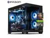IPASON Xelra Gaming Desktop PC , Ryzen7 5700X, Geforce RTX 5060 8G , 16GB DDR4,1TB NVMe SSD,550W  PSU, Liquid Cooler,Wi-Fi,ARGB Fans , Windows 11  ,Prebuilt Gaming Pc New compute