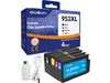 952XL Black Cyan Magenta Yellow Ink Cartridges (4-Pack) Replacement for HP 952 XL Works with OfficeJet Pro 8702 8720 7740 8740 7720 8715 8710 Series 952XL Black Cyan Magenta Yellow Ink Cartridges (4-Pack) Replacement for HP 952 XL Works with OfficeJet Pro 8702 8720 7740 8740 7720 8715 8710 Series