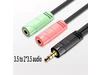 Idealforce 3.5mm Audio Splitter Cable, 1 Male to 2 Female Gold-Plated Headphone Adapter. Share audio from smartphones, tablets, laptops, or car stereos with two headphones or speakers Idealforce 3.5mm Audio Splitter Cable, 1 Male to 2 Female Gold-Plated Headphone Adapter. Share audio from smartphones, tablets, laptops, or car stereos with two headphones or speakers