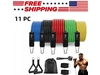 Idealforce 11Piece Resistance Band Set with Carrying Case, Handles, Ankle Straps & Door Anchor. Perfect for yoga, Pilates, strength training, physical therapy, home gym workouts, muscle toning, and re Idealforce 11Piece Resistance Band Set with Carrying Case, Handles, Ankle Straps & Door Anchor. Perfect for yoga, Pilates, strength training, physical therapy, home gym workouts, muscle toning, and re