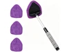 Car Windshield Cleaning Tool, Car Windshield Window Cleaner, Car Window Detailing Cleaning Kit, Extendable Handle and 4 Upgraded Reusable Microfiber Pads, Glass Wiper Brush Kit for Car&Home Purple Car Windshield Cleaning Tool, Car Windshield Window Cleaner, Car Window Detailing Cleaning Kit, Extendable Handle and 4 Upgraded Reusable Microfiber Pads, Glass Wiper Brush Kit for Car&Home Purple