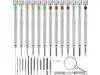 27 Pieces Jewelers Screwdriver Set Micro Precision Watchmaker Screwdriver Set 0.6-2.0 mm with 13 Extra Replace Blades for Watch Repair Jewelry Eyeglasses Electronics 27 Pieces Jewelers Screwdriver Set Micro Precision Watchmaker Screwdriver Set 0.6-2.0 mm with 13 Extra Replace Blades for Watch Repair Jewelry Eyeglasses Electronics