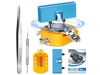 Watch Battery Replacement Tool Kit, Watch Wrench Back Remover for Rotate Open Watch Cover, Watch Case Opener Set with Watch Back Remover Holder, Only for Grooved Watches Watch Battery Replacement Tool Kit, Watch Wrench Back Remover for Rotate Open Watch Cover, Watch Case Opener Set with Watch Back Remover Holder, Only for Grooved Watches