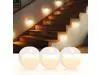 3 Pack Motion Sensor Stair Night Lights Indoor | Automatic, Wireless, LED Battery Operated Stick on Lamp for Step Toilet Hallway Bedroom Under Cabinet Closet Wall Kitchen 3 Pack Motion Sensor Stair Night Lights Indoor | Automatic, Wireless, LED Battery Operated Stick on Lamp for Step Toilet Hallway Bedroom Under Cabinet Closet Wall Kitchen