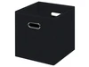 Black Foldable Storage Cubes Bins , Fabric Storage Box Cubes Organizer Baskets with Dual Handles for Home Organizer (Black) Black Foldable Storage Cubes Bins , Fabric Storage Box Cubes Organizer Baskets with Dual Handles for Home Organizer (Black)