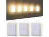 Motion Sensor Night Light Indoor - Cordless Battery Powered Under Cabinet Lighting, Stick-on Magnet LED Closet Lights, Safe Light for Stairs, 4000K Nightlight 3-Pack (Yellow) Motion Sensor Night Light Indoor - Cordless Battery Powered Under Cabinet Lighting, Stick-on Magnet LED Closet Lights, Safe Light for Stairs, 4000K Nightlight 3-Pack (Yellow)