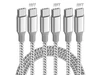 Core Tech USB-C to USB-C Cable 3-Pack, 10ft, 60W PD Fast Charging Type-C Charger Cord, Nylon Braided, for iPhone 17/16/15, iPad, MacBook and CarPlay, Gray Core Tech USB-C to USB-C Cable 3-Pack, 10ft, 60W PD Fast Charging Type-C Charger Cord, Nylon Braided, for iPhone 17/16/15, iPad, MacBook and CarPlay, Gray