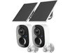 CORE TECH Solar Wireless Outdoor Security Camera 2-Pack with Solar Panels, 2.4GHz WiFi, Color Night Vision, Motion Alerts, Two-Way Audio, IP65, White CORE TECH Solar Wireless Outdoor Security Camera 2-Pack with Solar Panels, 2.4GHz WiFi, Color Night Vision, Motion Alerts, Two-Way Audio, IP65, White