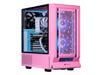 Velztorm Pink Fultix Gaming Desktop PC (AMD Ryzen 5-5500, GeForce RTX 5060, 32GB DDR4, 1TB PCIe SSD + 1TB HDD, RGB Fans, 750W PSU, WiFi 5, Bluetooth 5.0, RJ-45, 1 Display Port, HDMI, Win 11 Home)