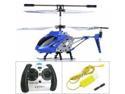 Syma S107 Heli Mini RC Remote Control Helicopter Metal Series with Gyro - Blue