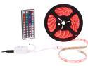 HitLights Weatherproof RGB Color Changing SMD5050 High Density LED Light Strip Kit - 300 LEDs, 16.4 Ft Roll, Includes 60W Adapter and 44 Key Remote Controller - Color Change, 314 Lumens per foot, IP65