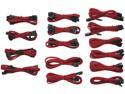 Corsair CP-8920049 Professional Individually Sleeved DC Cable Kit, Type 3 (Generation 2), RED