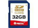 Pretec 32GB Class 10 Secure Digital High-Capacity (SDHC) Flash Card