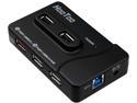 HooToo HT-UH003 7-Port Hub - (2) USB 3.0 (4) USB 2.0, (1) 5V/2A Charging Port, (1) 5V/4A Power Adapter, and 3ft. USB 3.0 Data Cable