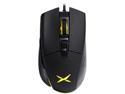 DELUX Wired Gaming Mouse With On-board Memory, 7 Buttons and 4 Adjustable DPI(up to 6400 DPI), Ergonomic Gaming Optical Mouse with Customized Lighting Setting for PC Laptop Computer (M522BU-Black)