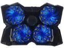 CORN Laptop Cooler Cooling Pad Gaming for 14-17-Inch Notebook Cooler Cooling Pad Stand Chill Mat with Four 120mm Blue Light Fans at 1200 RPM for Gamers and Office (SF-17-4)