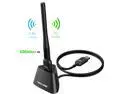 Wavlink AC600 Wi-Fi Card Dual Band Wireless Adapter Up to 600Mbps, 802.11ac/a/b/g/n, High Gain 3dBi External Antenna WiFi adongle, For PC, Desktop, Laptop, Support Windows, Mac OS X