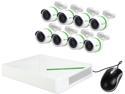 EZVIZ 8 Channel HD 1080p Analog TVI Security System w/ 2TB HDD and 8 Weatherproof 1080p Bullet Cameras, Works with Alexa and Google Home Using IFTTT (BD-2828B2)