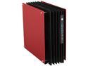 IN WIN H-Frame Mini Red Aluminum Mini-ITX Computer Case 180W Power Supply