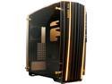 IN WIN H-FRAME 2.0 Black/Amber LED Light Aluminum / Tempered Glass ATX Full Tower Case (Include In Win 1065W 80+ GOLD PSU)