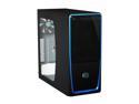 Cooler Master Elite 311 - Mid Tower Computer Case with Windowed Side Panel and Blue Trim