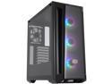 Cooler Master MasterBox MB520 ARGB ATX Mid-Tower with Front DarkMirror Panel, Mesh Side Intakes, Tempered Glass, Three 120mm ARGB Lighting Fans - Black