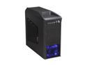 HEC Blitz Black Steel Edition ATX Mid Tower Computer Chassis Gaming Case w/ Front Blue LED 120mm Fan & Top 120mm Fan