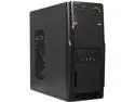 Compucase Voyager Black 0.5 mm Thickness SECC ATX Mid Tower Steel ATX Tower Computer Case with HD Audio, 8cm Silent Fans and USB 2.0