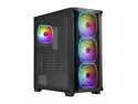 Enermax StarryKnight SK30 V2 - E-ATX Mid Tower PC Gaming Case - Mesh Front Panel & Tempered Glass Side Panel - 4X SquA ADV ARGB PWM Fans - Built-in GPU Anti-Sag Bracket & RGB Lighting Hub