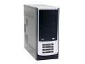 ARK PA04 Black/ Silver Steel ATX Mid Tower Computer Case 420W Power Supply